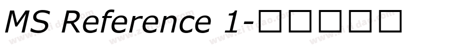 MS Reference 1字体转换